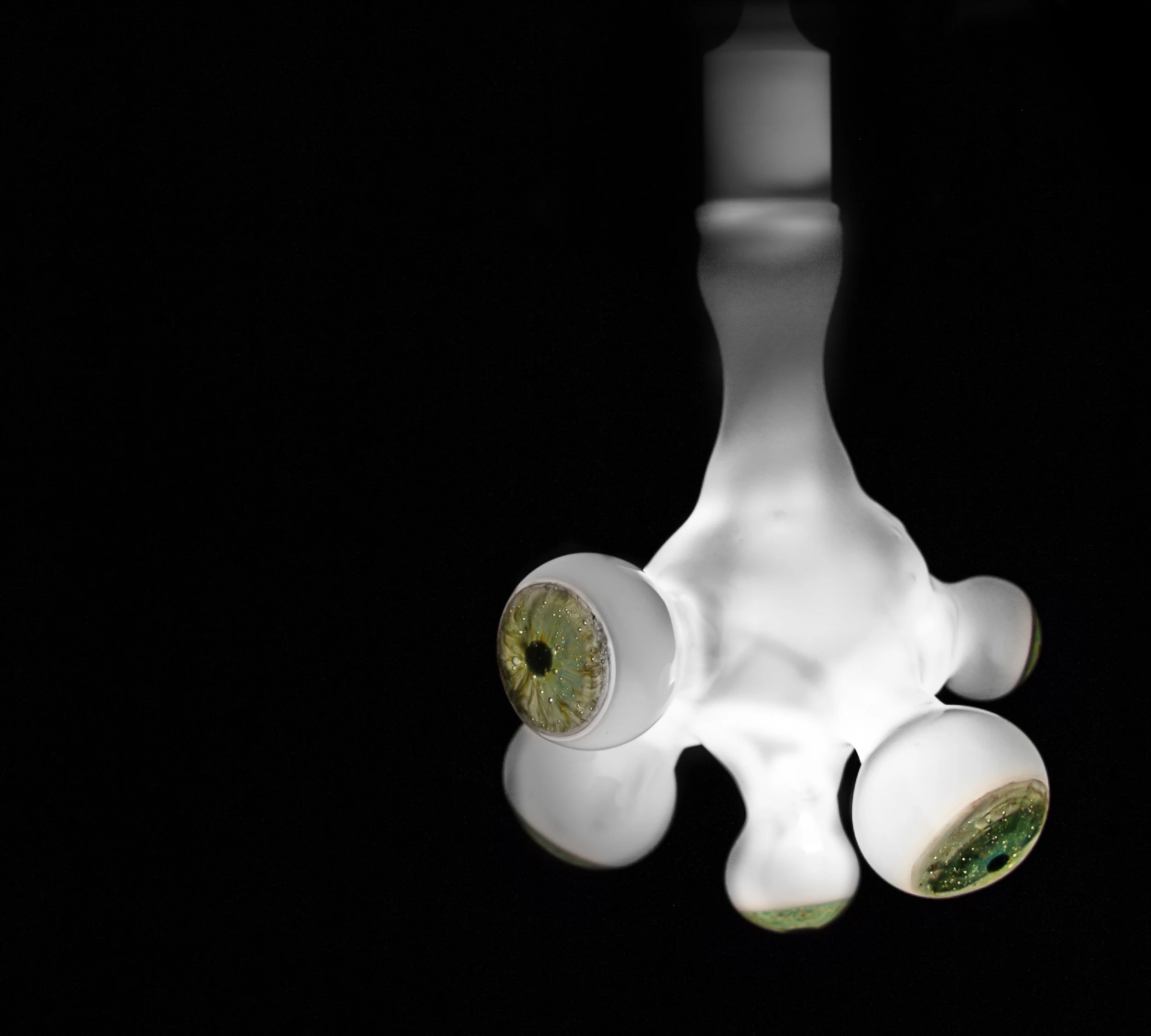 emerald green eye cluster pendant light