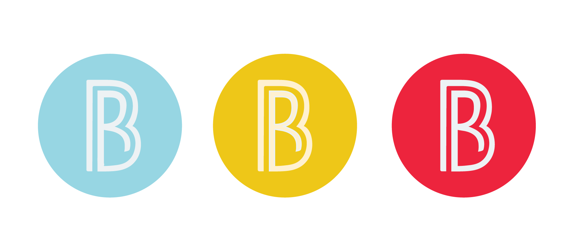 Color variations of the standard black and white logo.