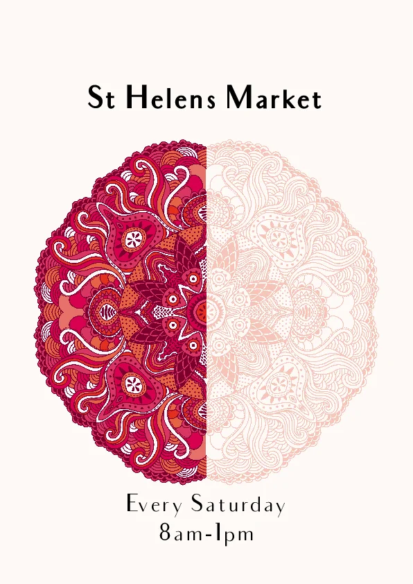 Stalls are stacked with craftwork, clothing, jams, cakes, bric-a-brac, fresh produce &amp; more &amp; more. Every Saturday at St Helens!  