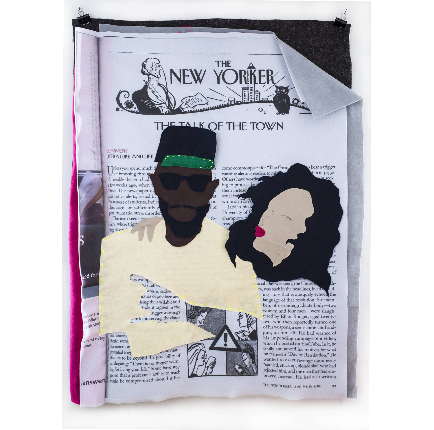 Me and Bae, print digital sobre fieltro, 2014.