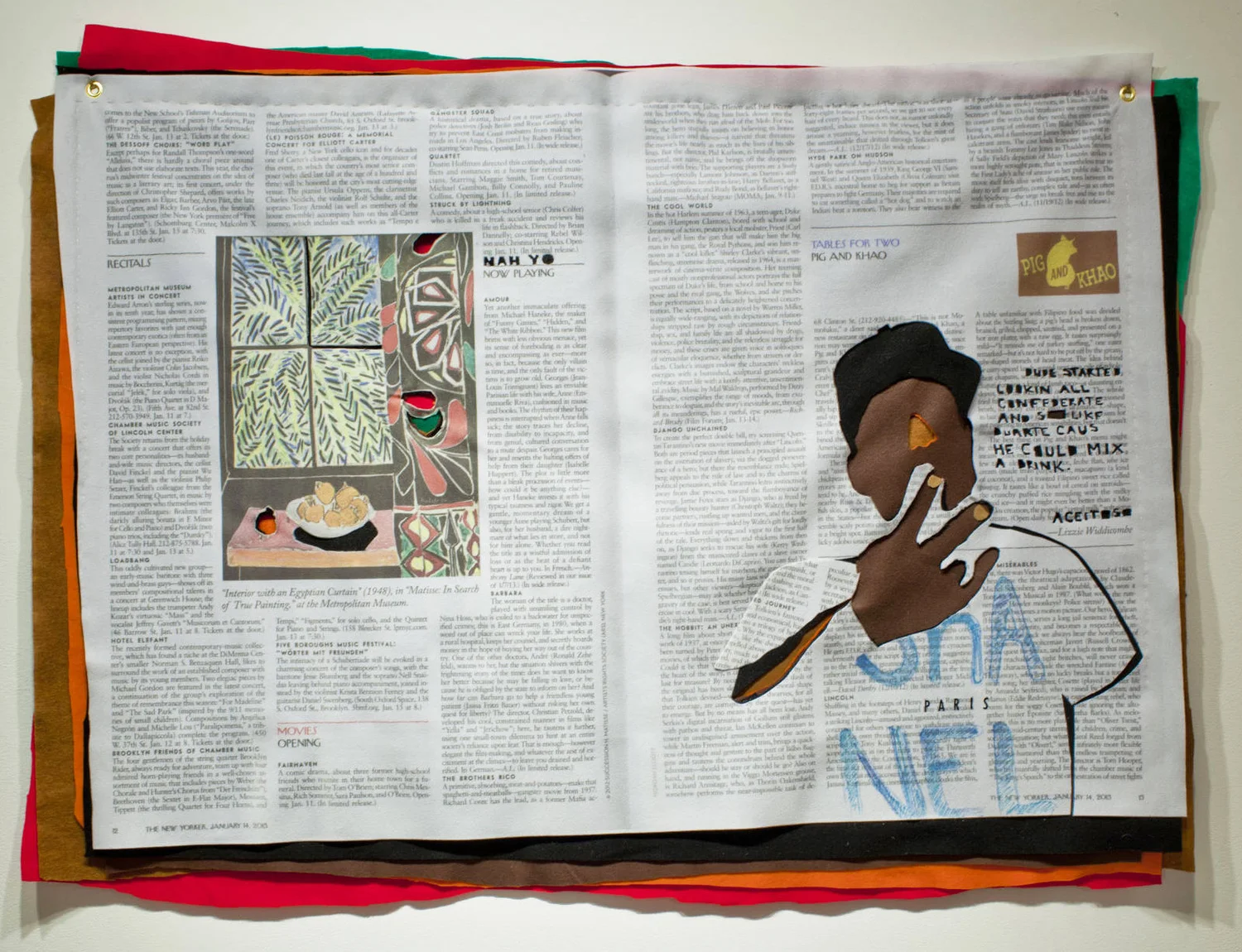 Matisse Peace, print digital sobre fieltro, 2014.