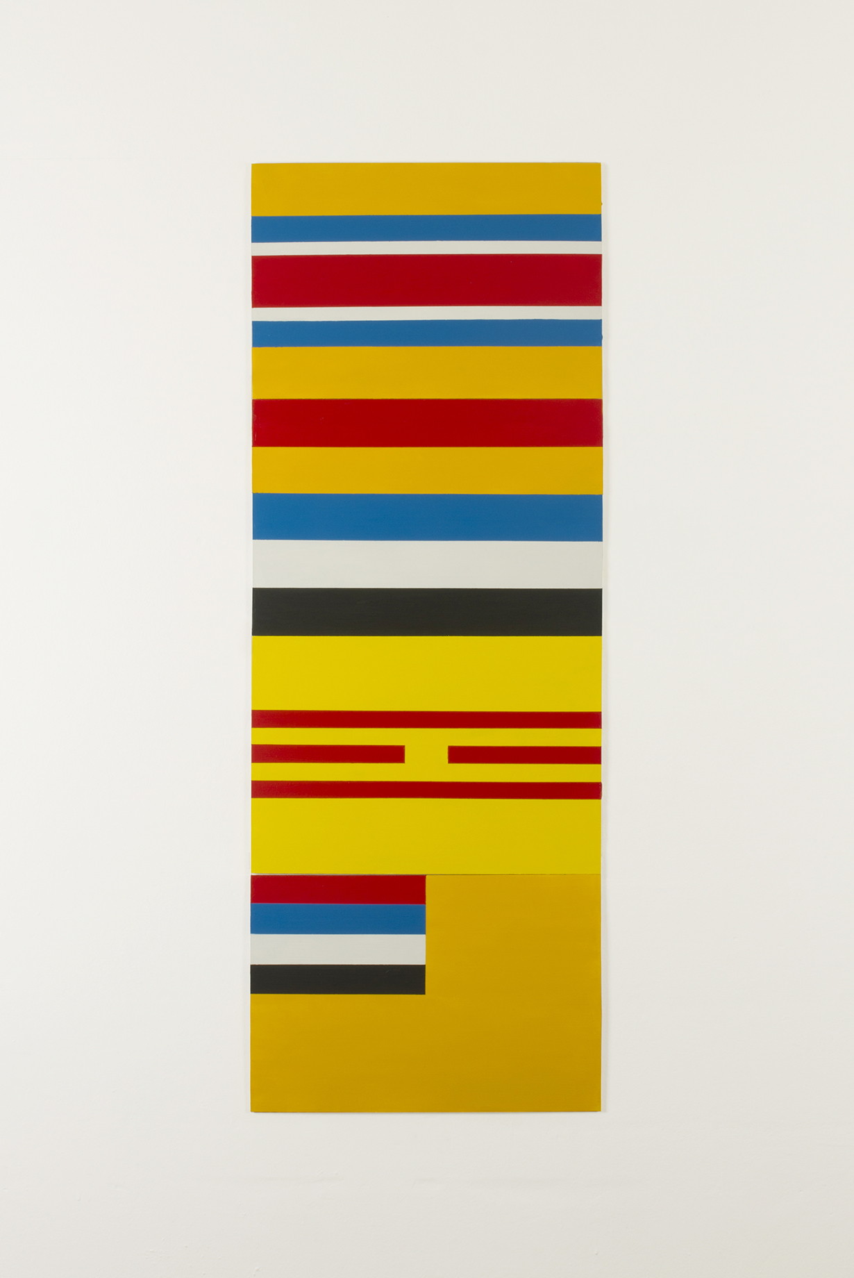 Composición geométrica-abstracta tomando como motivo banderas de países títeres del Japón en la 2ª Guerra Mundial , 2014