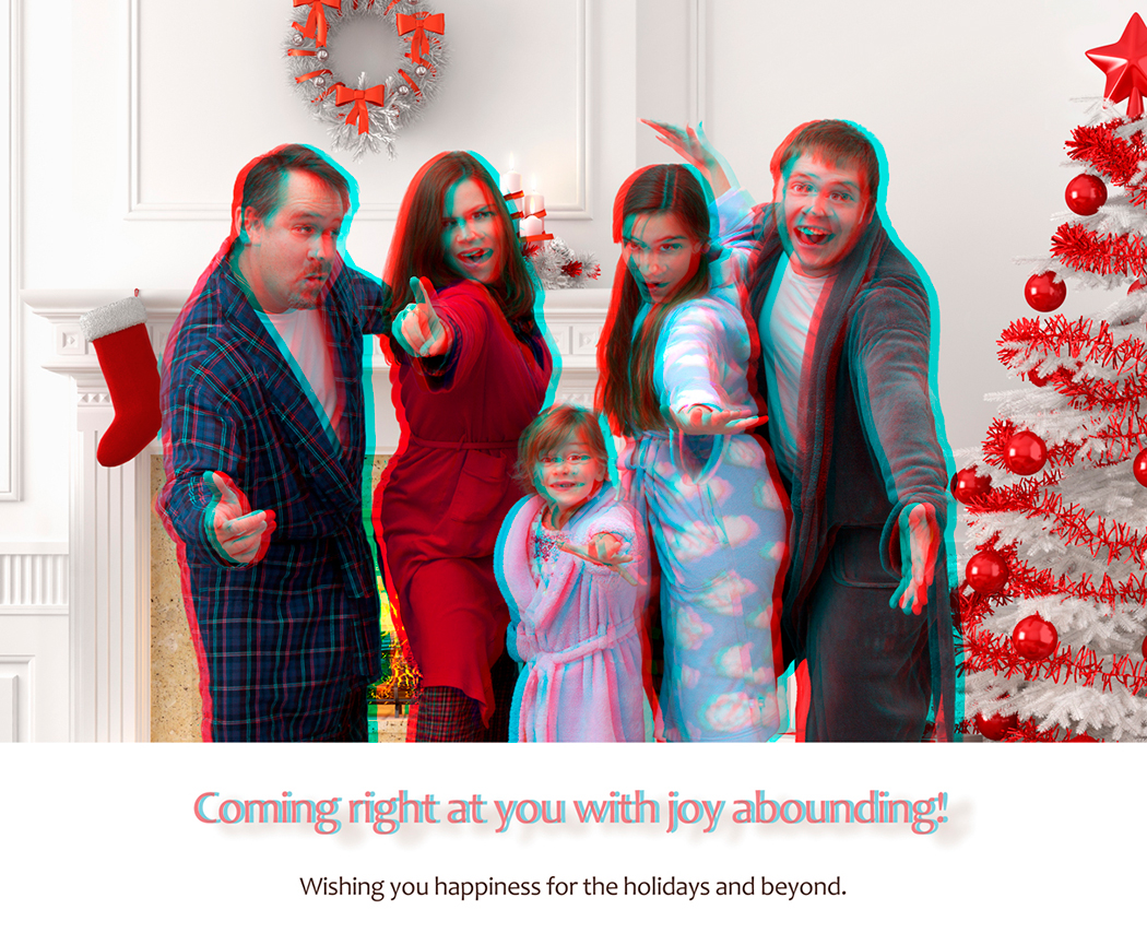 2012 - sent with 3D glasses, of course!