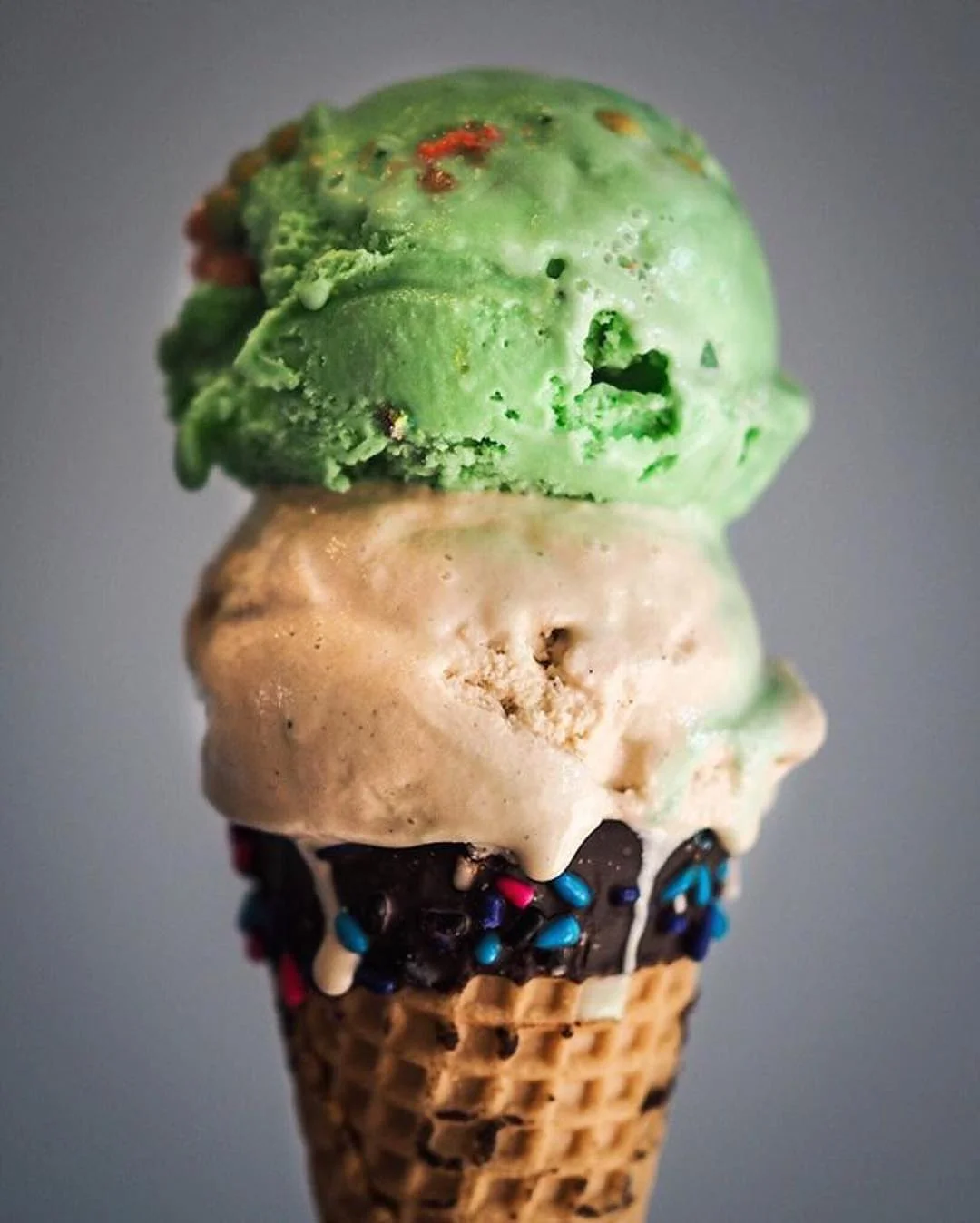 Double Scoop on a Cone