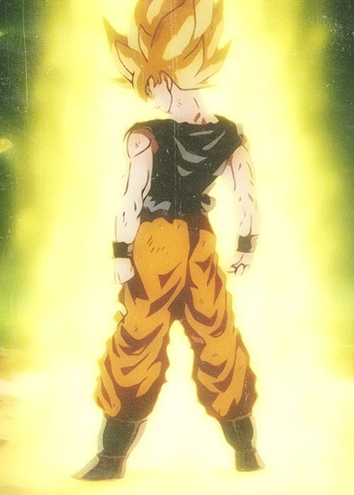 Goku going Super Saiyan