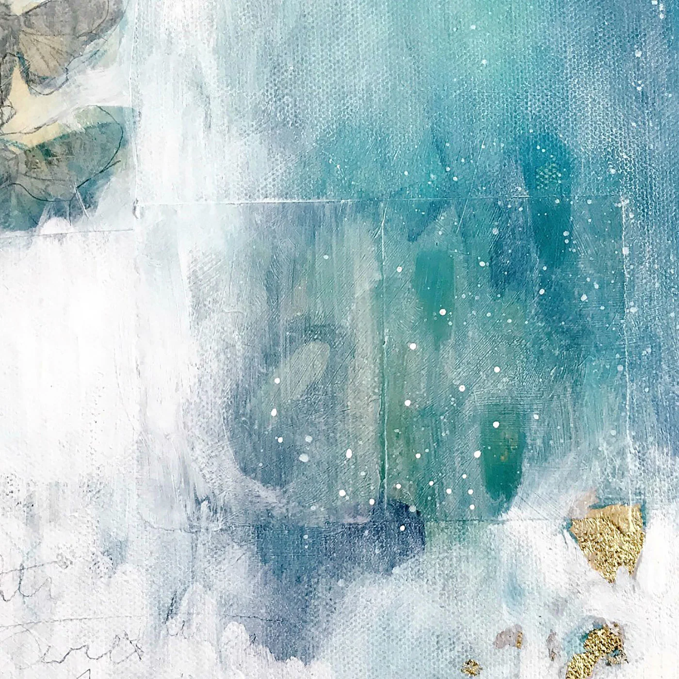 Adding collaged elements brings in personal symbolism and interest.
