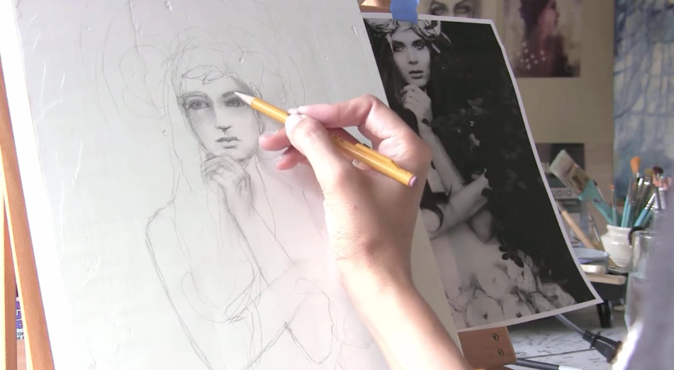 Sketch done with non-dominant hand