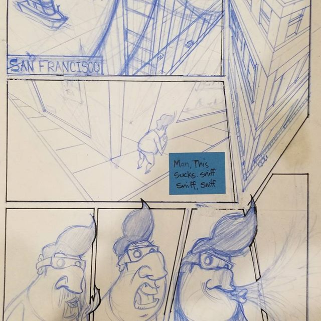 Here's a rough of the short comic I'm working on...Adventures of Snot Shot.