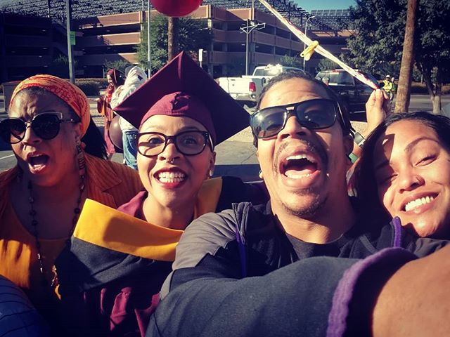 Sister graduation 2017 congrats lil sis on that masters. @mayatheqbee