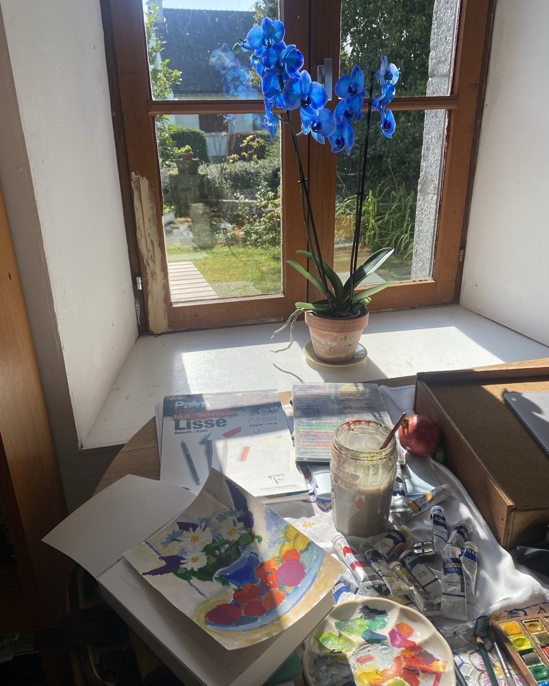 Art class finished for this term back in two weeks. So happy to have my art classes again 🥰
