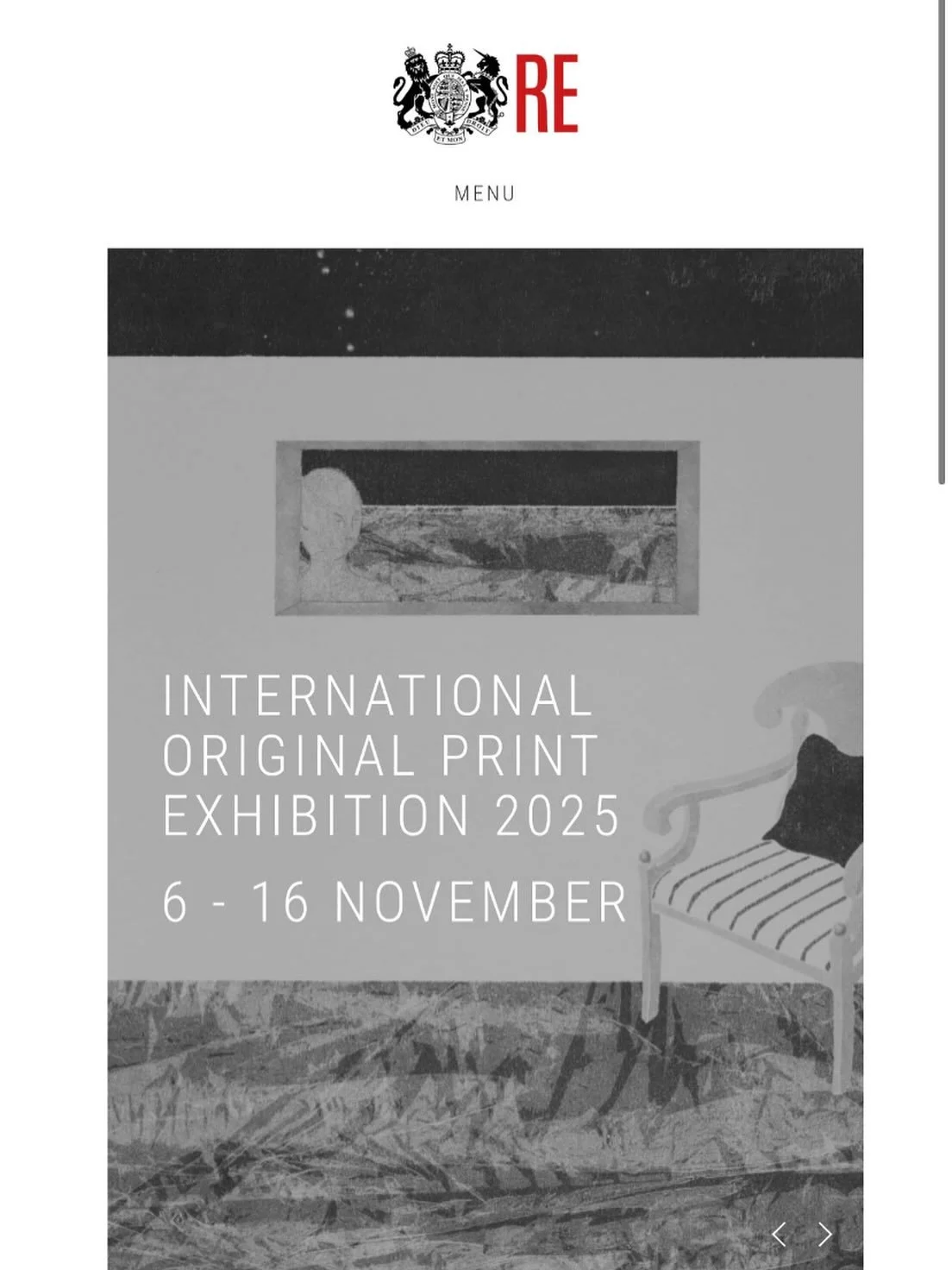 My work is in this Royal Society of Painter-Printmakers (RE) exhibition at Bankside Gallery (next to the Tate Modern). If you&rsquo;re in London this week go and check it out