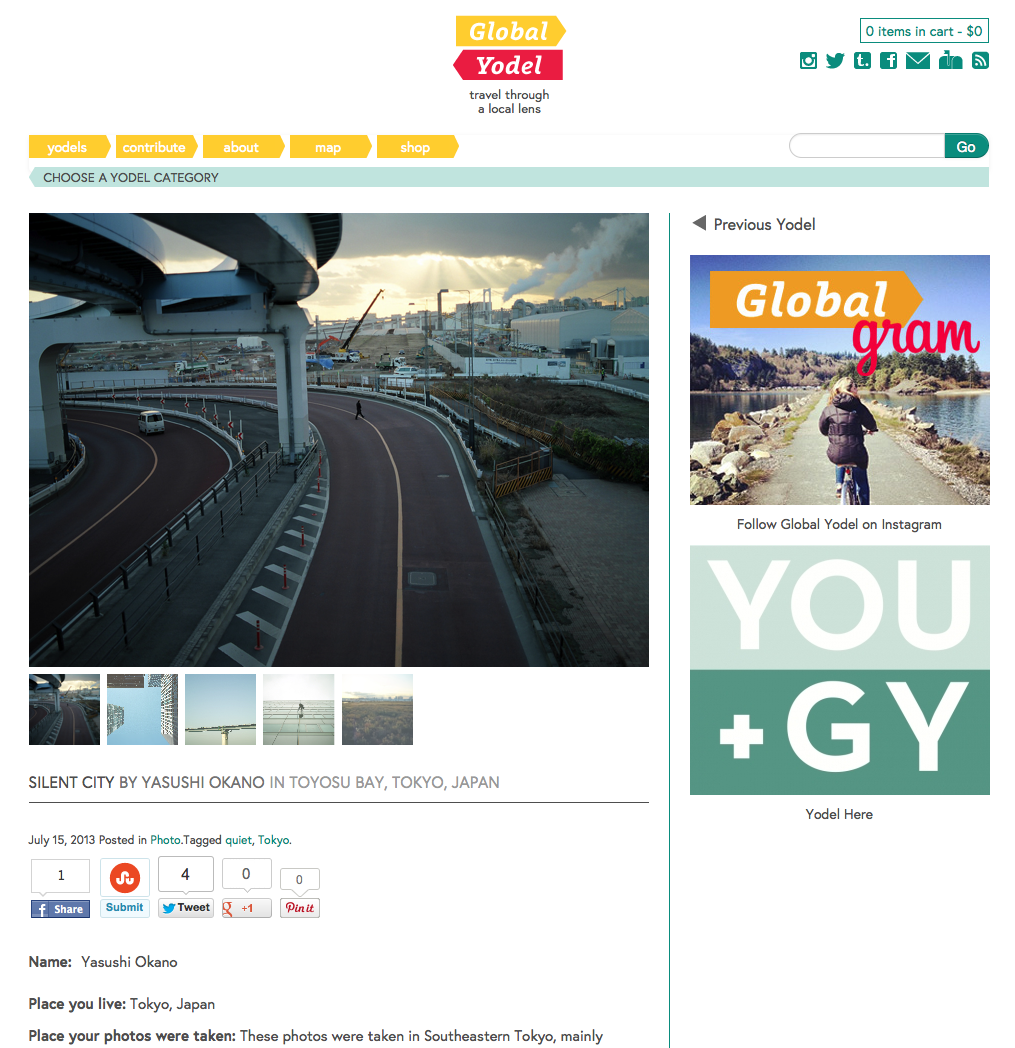 Global Yodel | Silent City by Yasushi Okano in Toyosu Bay, Tokyo, Japan