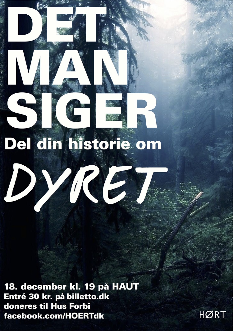 DET MAN SIGER - DYRET