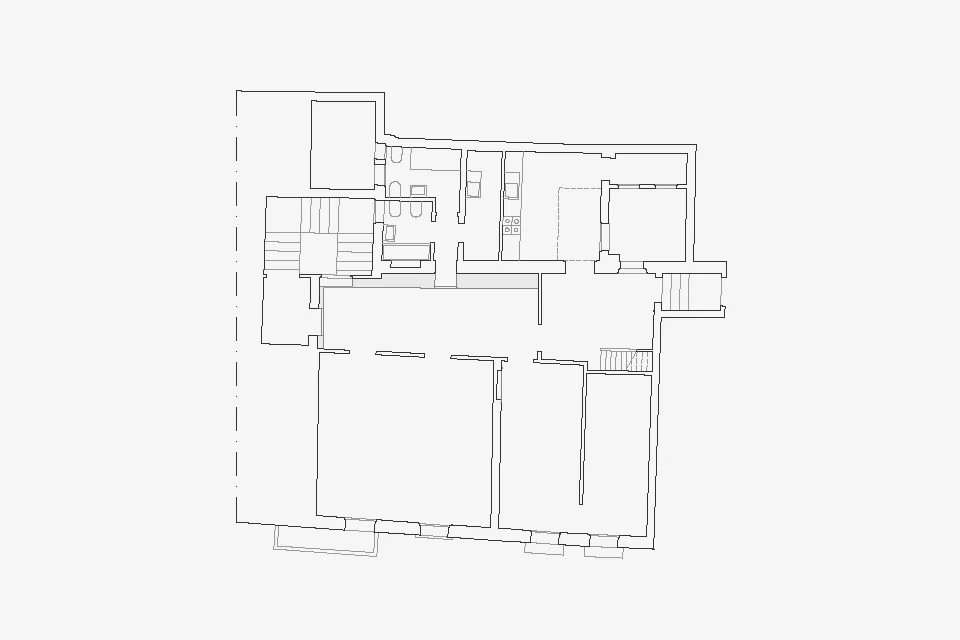 ER House, Venice Overlooking one of the Grand Canal’s most picturesque corners, this apartment is the outcome of the division of a larger house, of which it constituted the service area. The project respected the character of the apartment, valuing the existing historical structure through a philological restauration, and yet marking with contemporary features the originally unattractive spaces. The spaces have thus gained a new identity thanks to a few interventions to the masonry structures which aimed at redefining the proportions and adjusting them to a new intended use. These careful choices and the revision and relocation of the connecting passages between rooms give the house its final shape. Date: 2012 | 2013 Architect: Paolo De Benedictis Assistants: Emina Gauzanovic, Francesco Virgilito Services Engineer: Studio Multimpianti Structural Engineer: Massimo Moretto Photography: Alessandra Chemollo << change project >> 