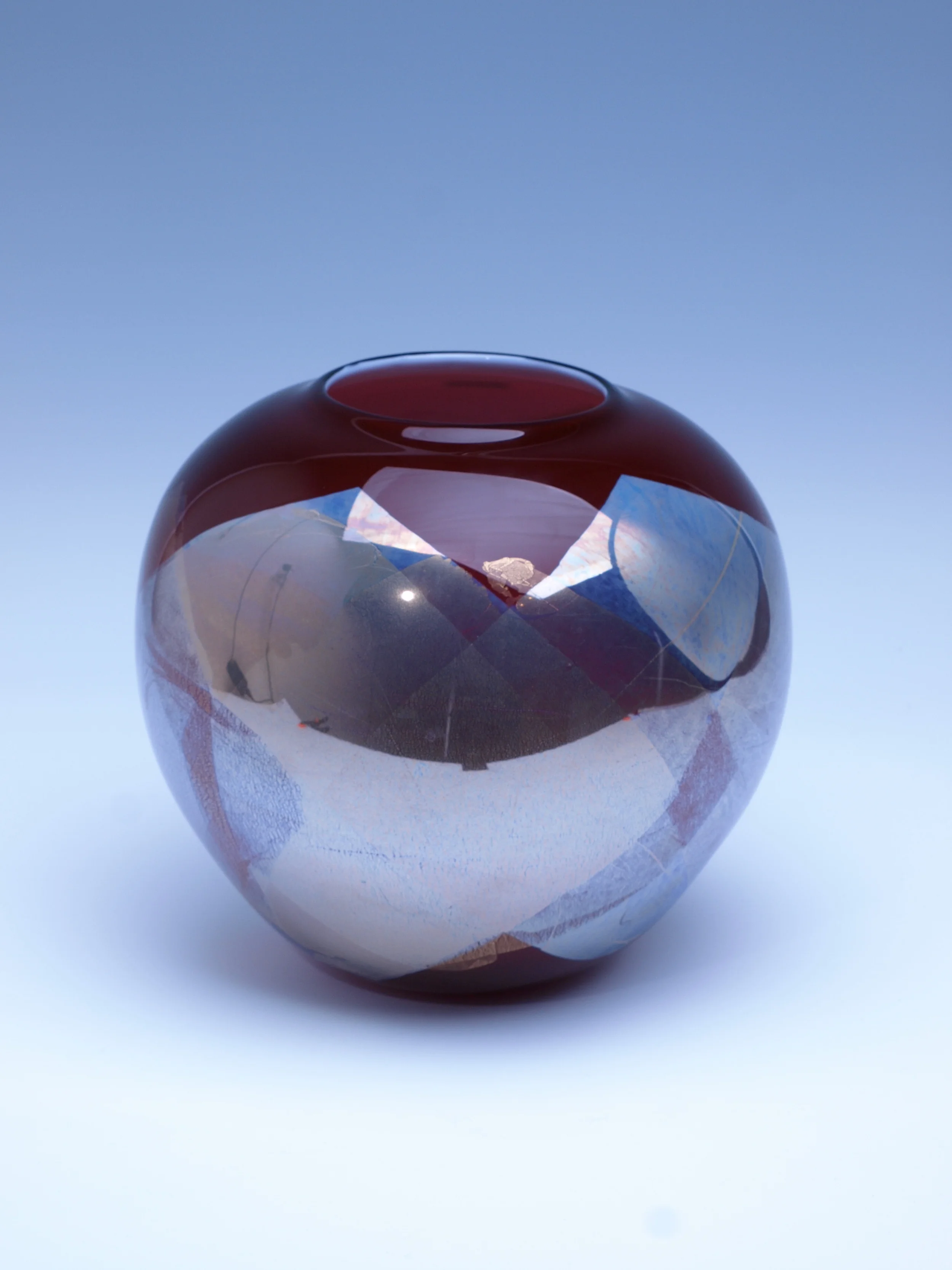 Oxblood Gold Leaf Vessel (2014)