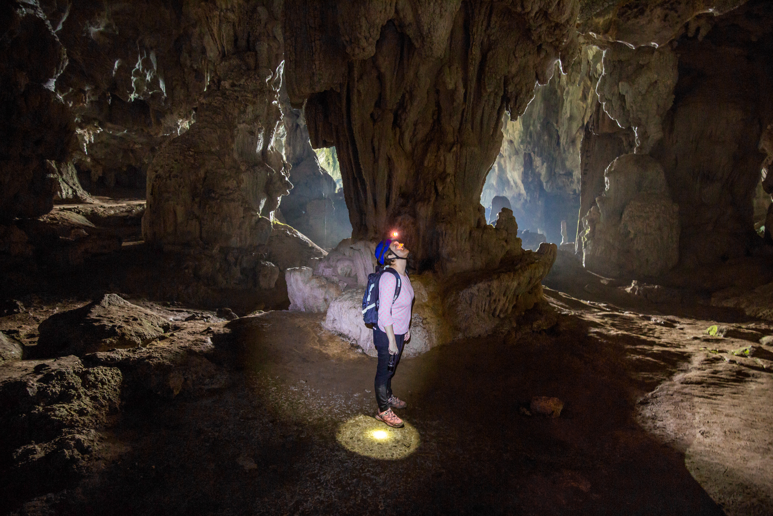 The hills are strewn with caves.