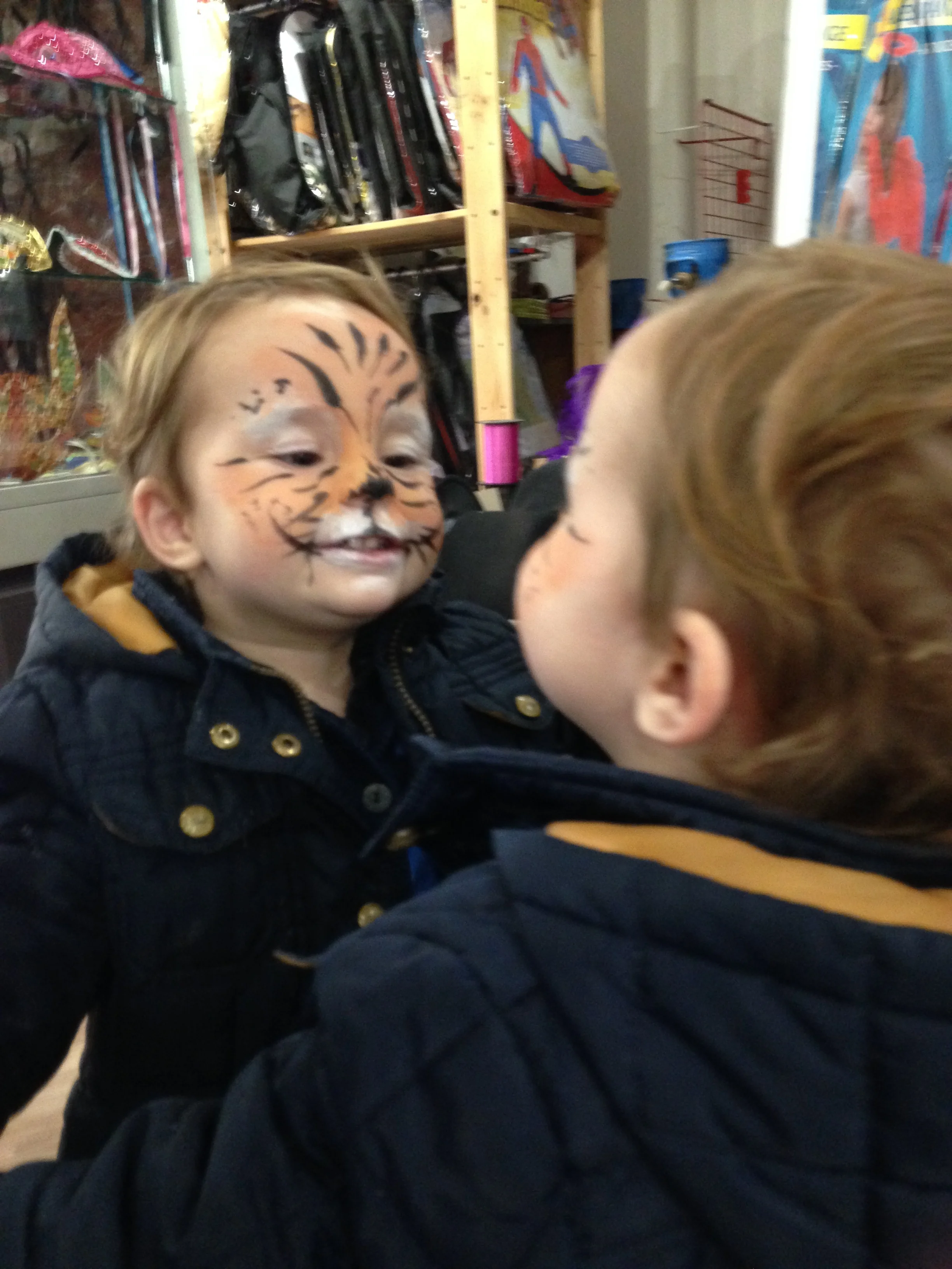 Our son, Antoine, embracing his inner tiger! :)