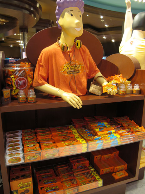 Reese’s T-shirt, headphones (two kinds) and scented candle.