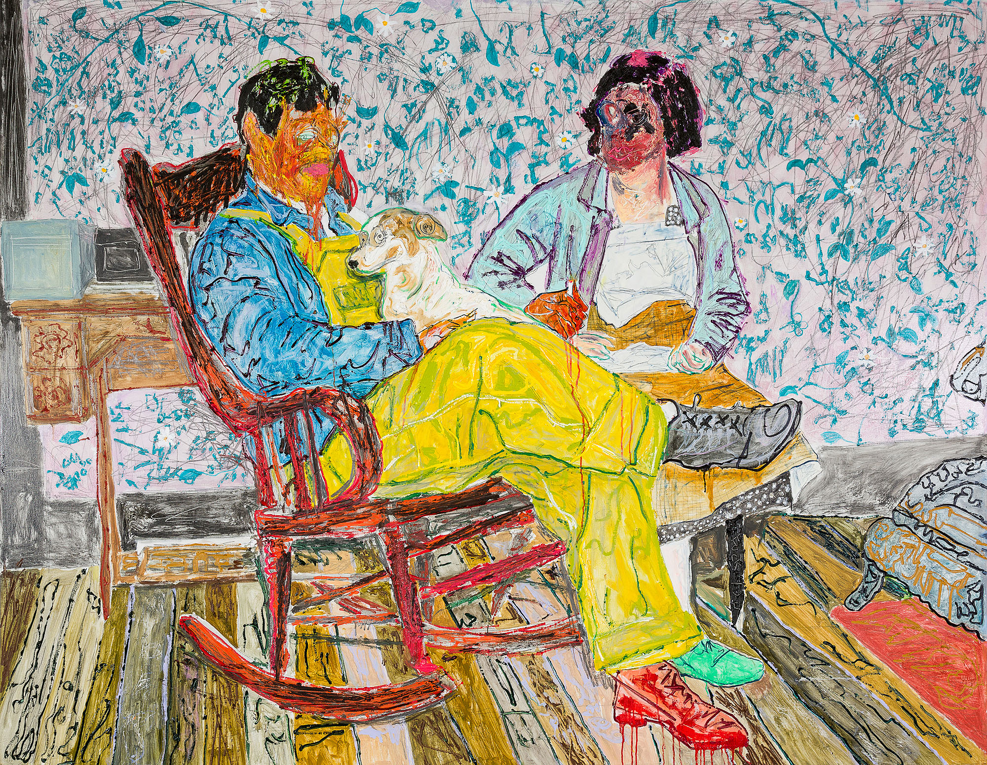 Farley Aguilar The Rocking Chair , 2017 Oil on canvas 74.5 x 96 inches