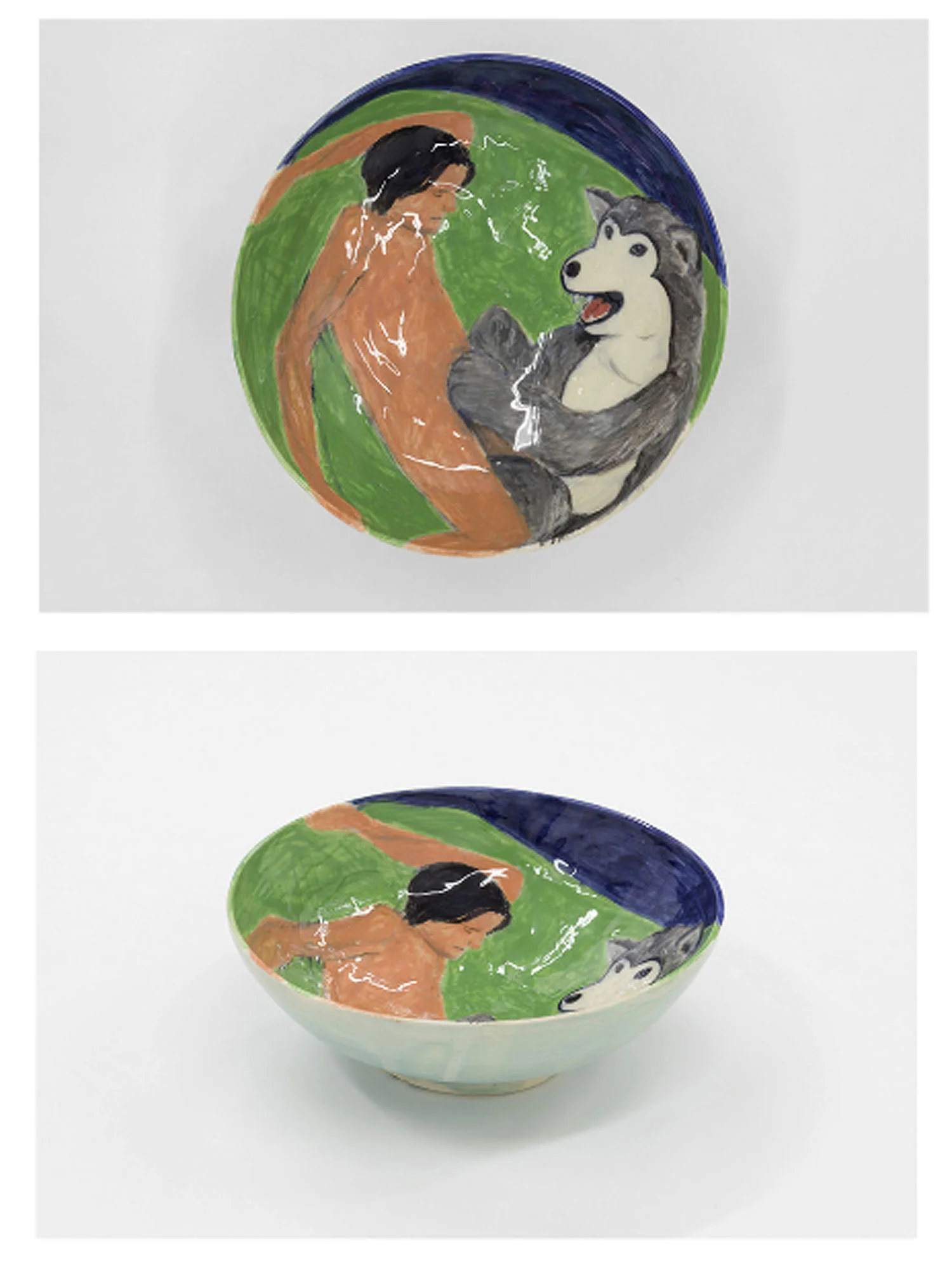 Urara Tsuchiya Furries , 2016 Glazed stoneware bowl Dimensions variable