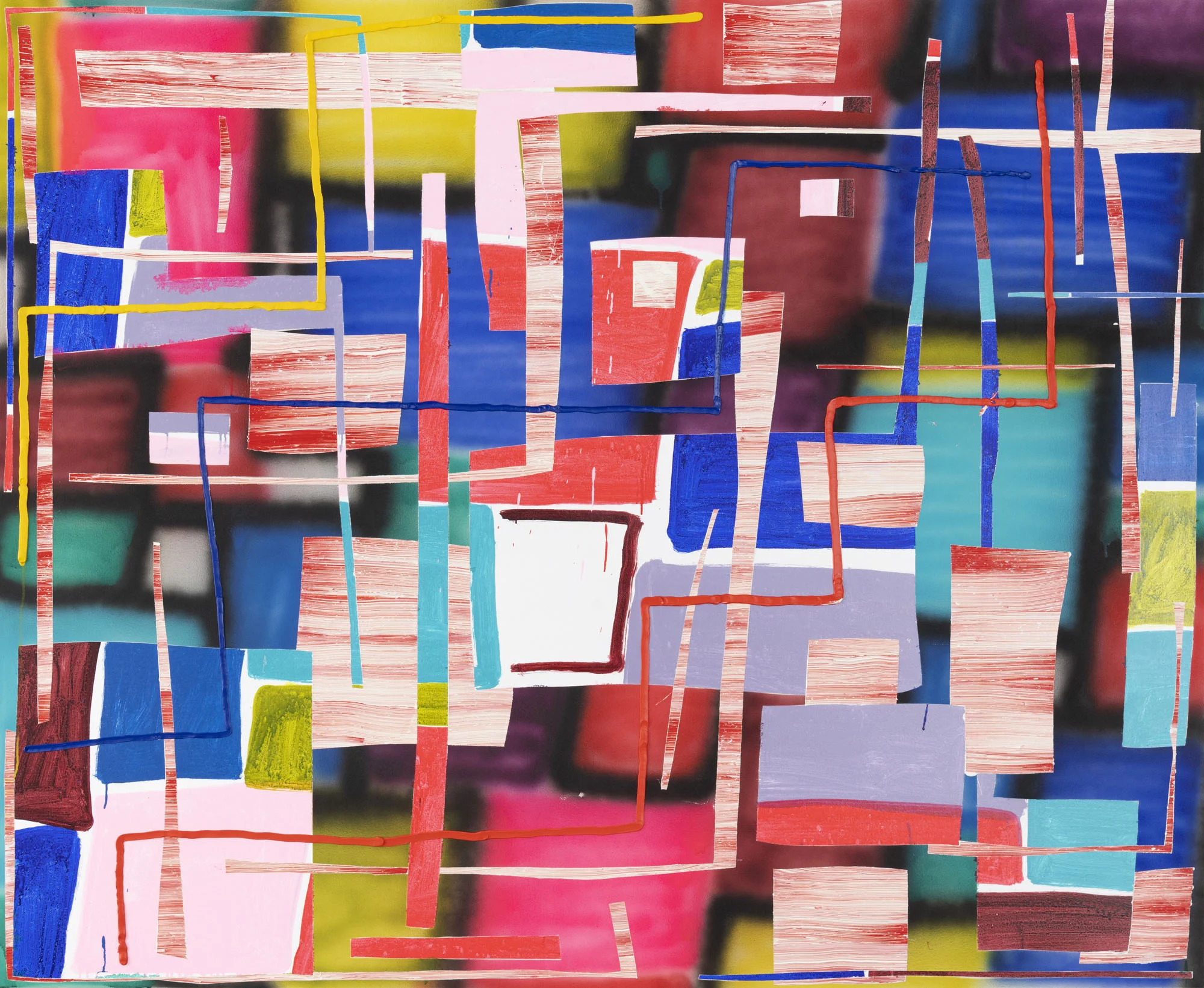 Trudy Benson Descend , 2018 Oil and acrylic on canvas 68 x 83 inches