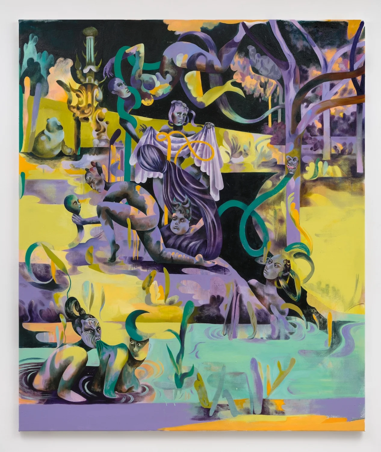 Jessie Makinson Hunter’s Tryst , 2018 Oil on canvas 74.75 x 63 inches