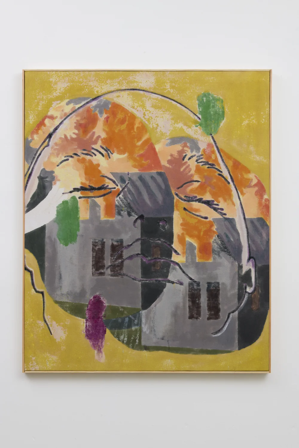Chris Hood You Jupiter , 2018 Alkyd on canvas in artists frame 44 x 35.75 inches