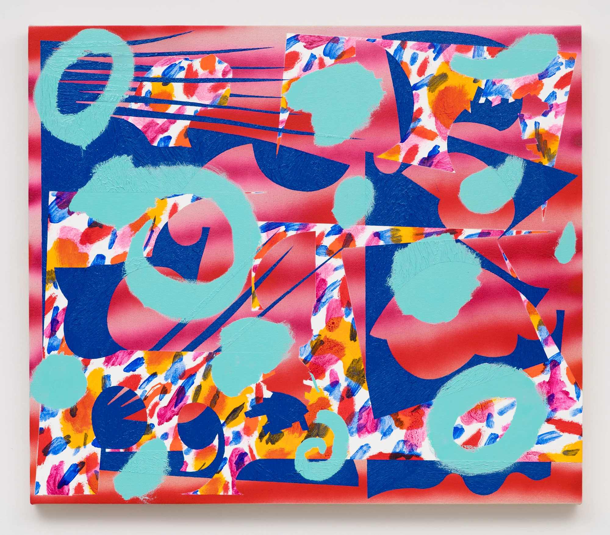 Trudy Benson Bouquet , 2017 Acrylic, enamel, and oil on Canvas 32 x 37 inches