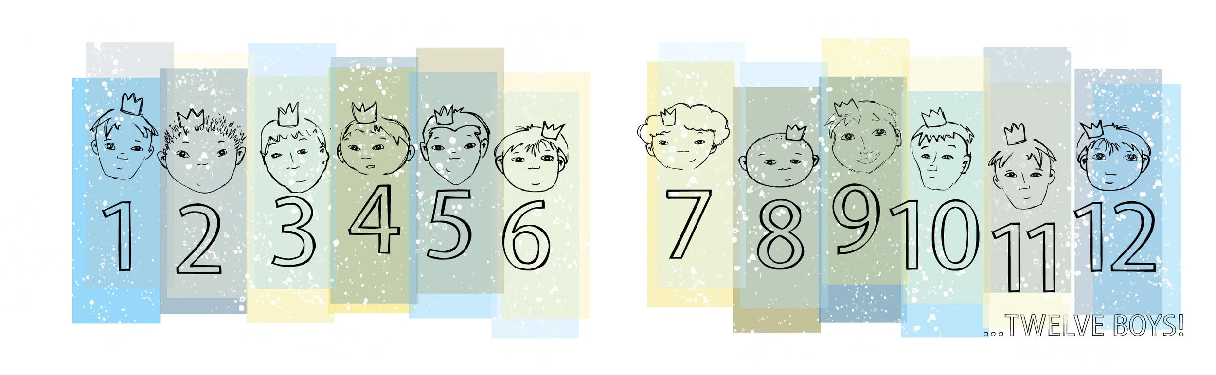 illustration from The Twelve Brothers, designed by Liz Chmela