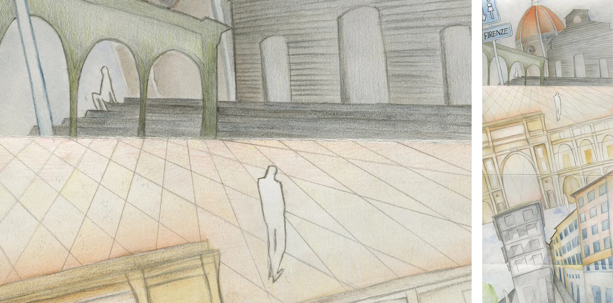  Florence experiential detail and map by Sharon Peng