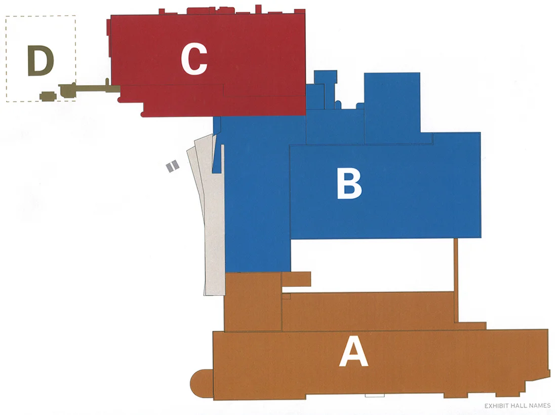 each of the previously designed buildings were color coded—all interior finishes would coordinate with this color key to assure more intuitive navigational behavior