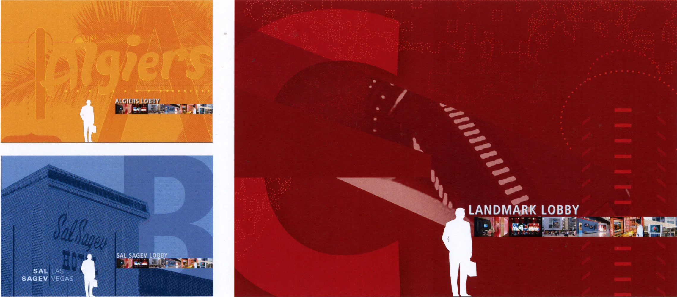 "meet me" walls opposite the entries from each parking lot