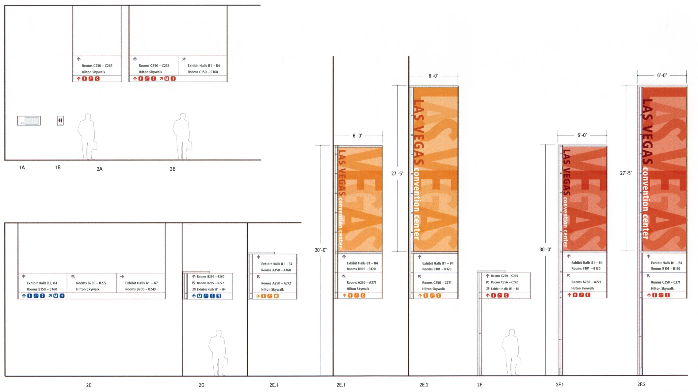 interior directional signage family