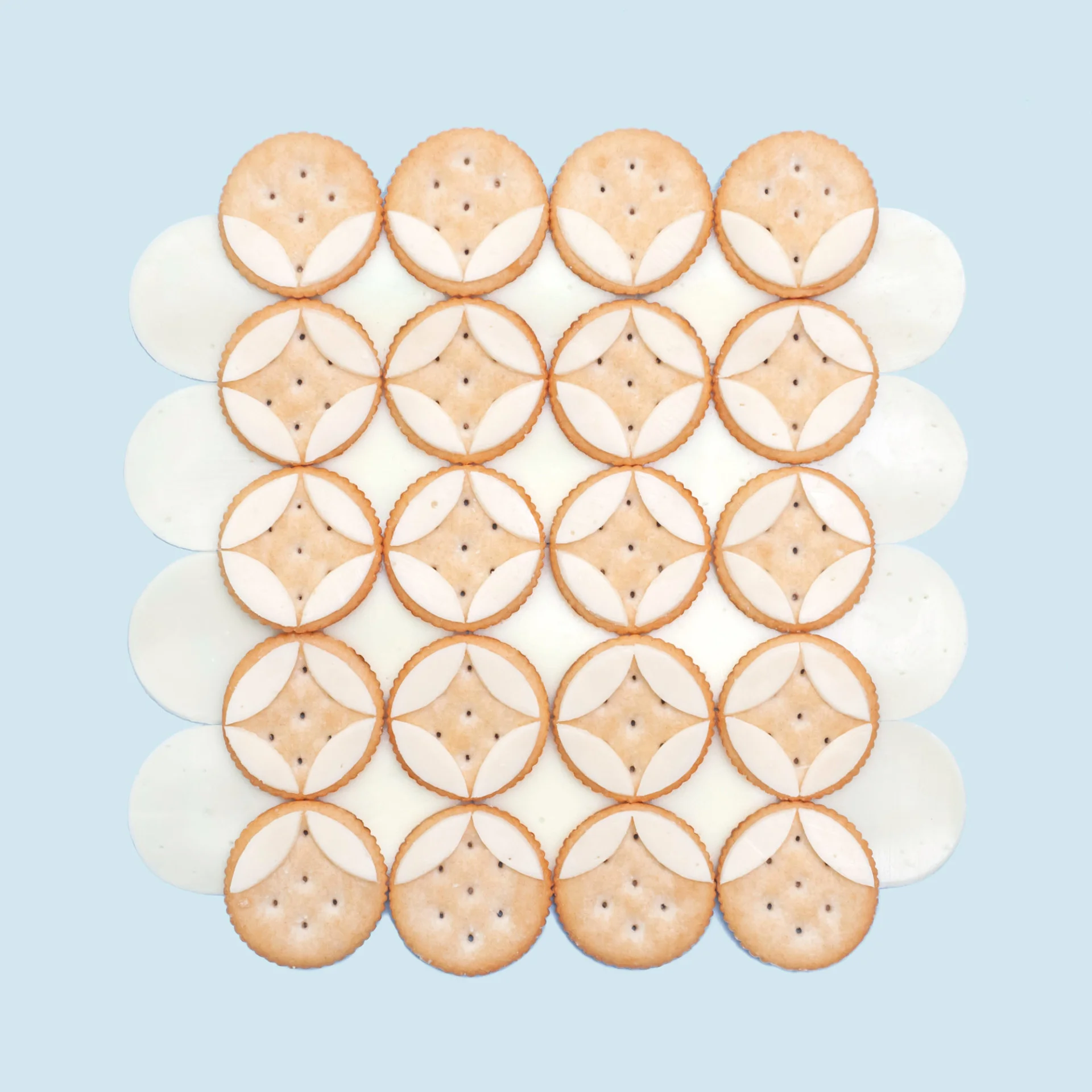 cheese on crackers / circles on circles by Kristen Meyer