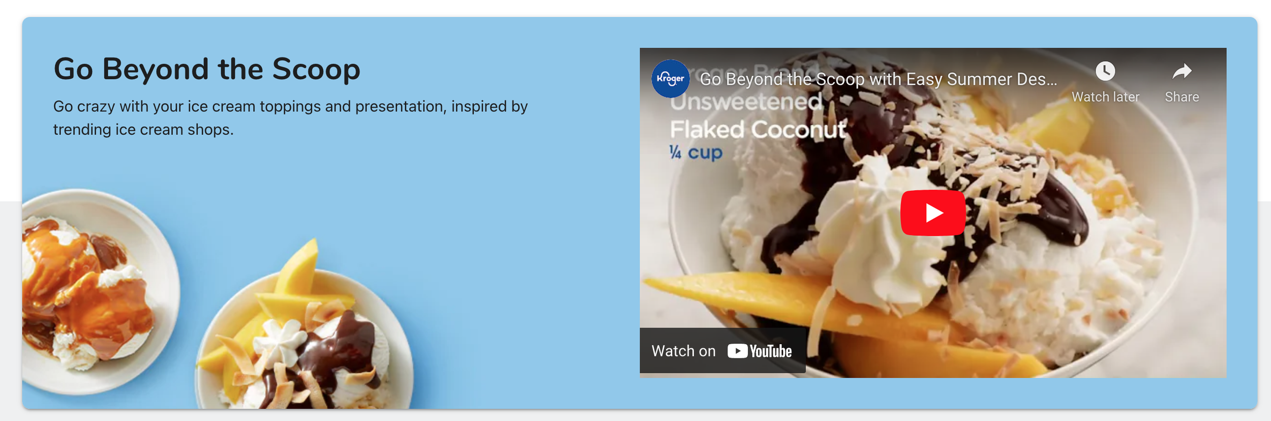 Kroger National Ice Cream Month Creative