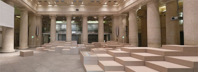 L'allestimento in un'immagine d'insieme.