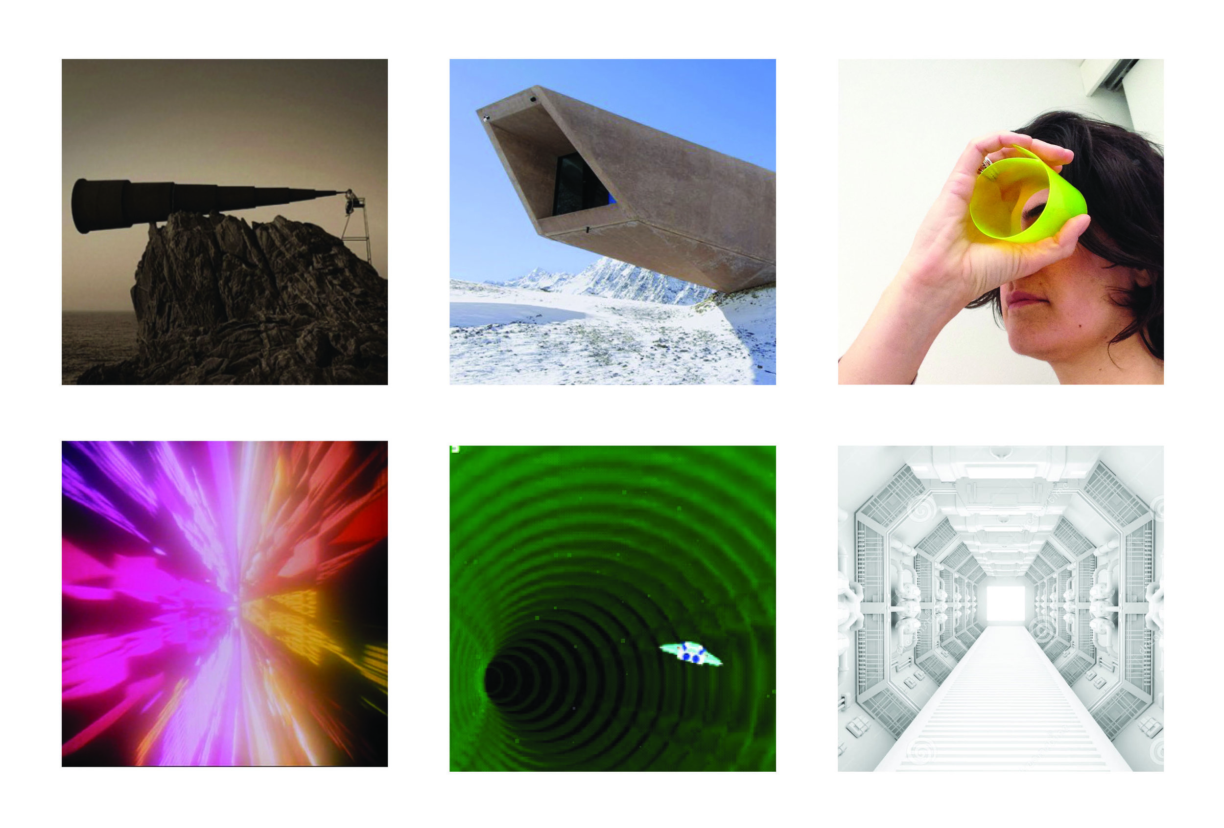 Moodboard: immagini di riferimento per un approccio rivolto al futuro, che guarda al domani.