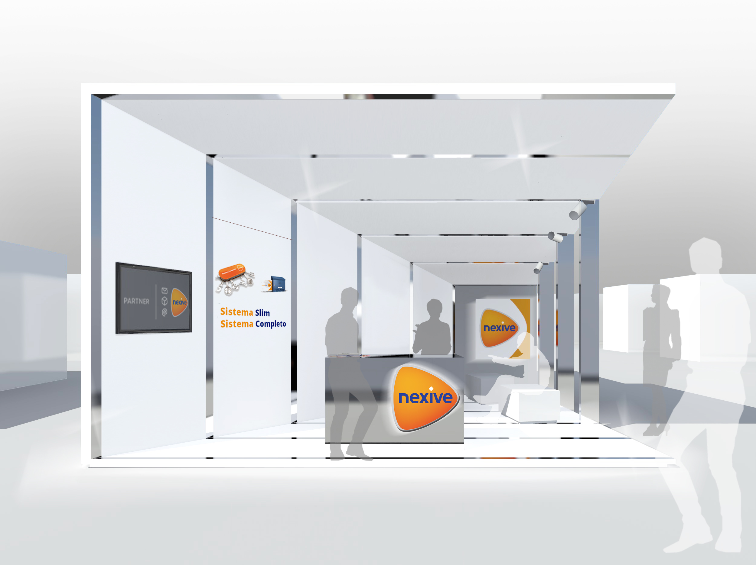 Immagine virtuale dello stand.