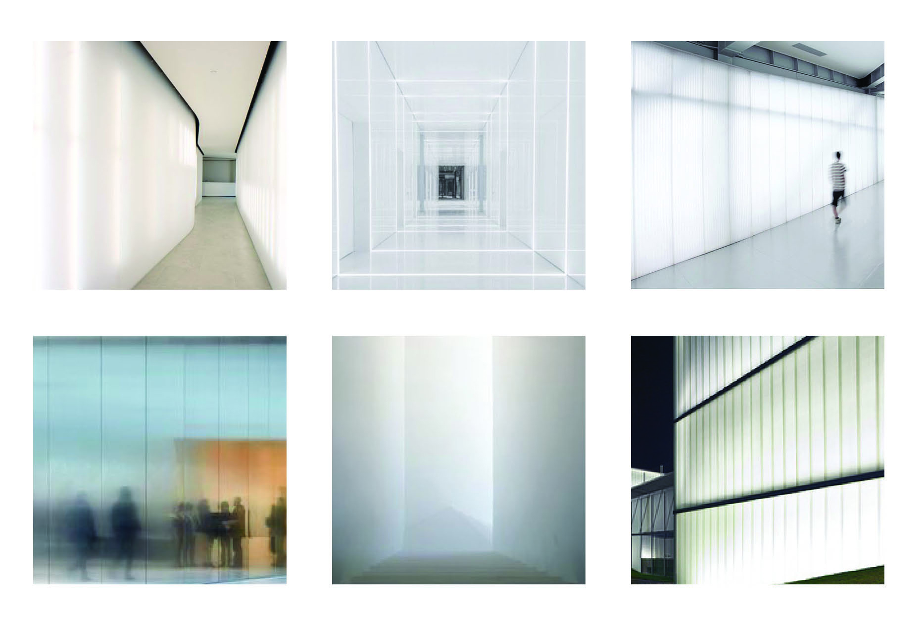 Moodboard: immagini di riferimento per le scelte cromatiche e di materiali.
