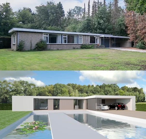 Verbouwing moderne bungalow