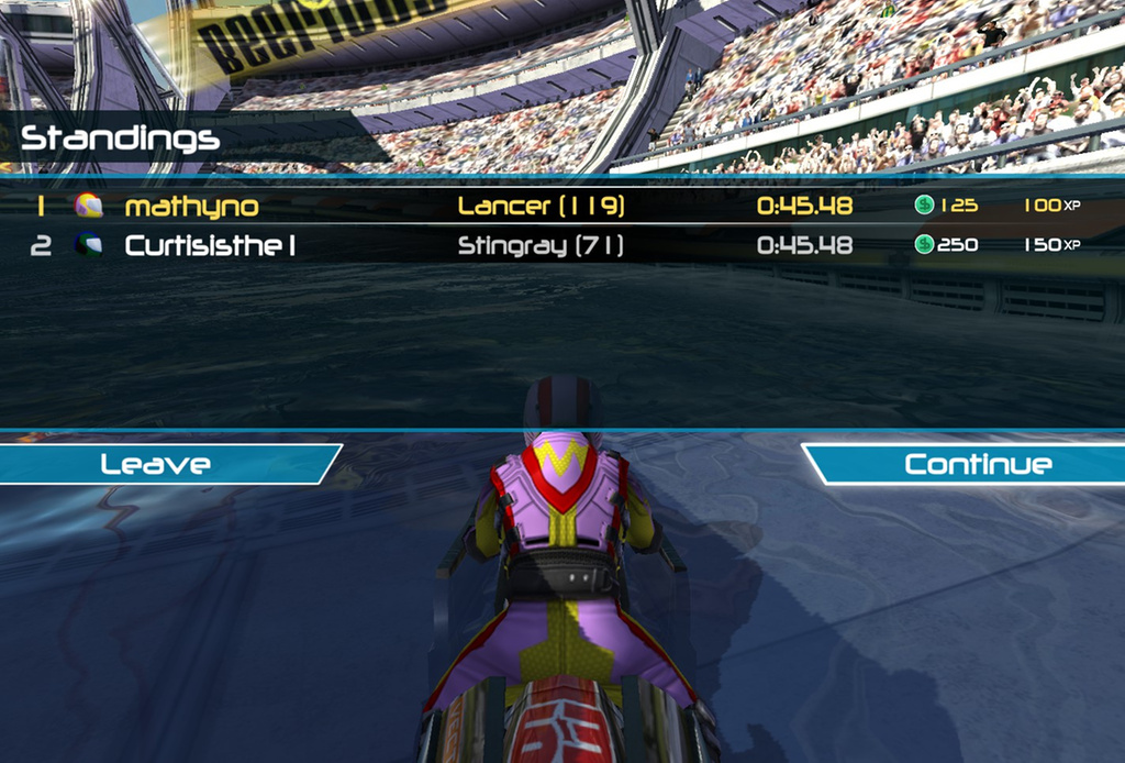 Another time was when I was racing a friend and we got the same time down to the mi lli second! - Matt, New Zealand