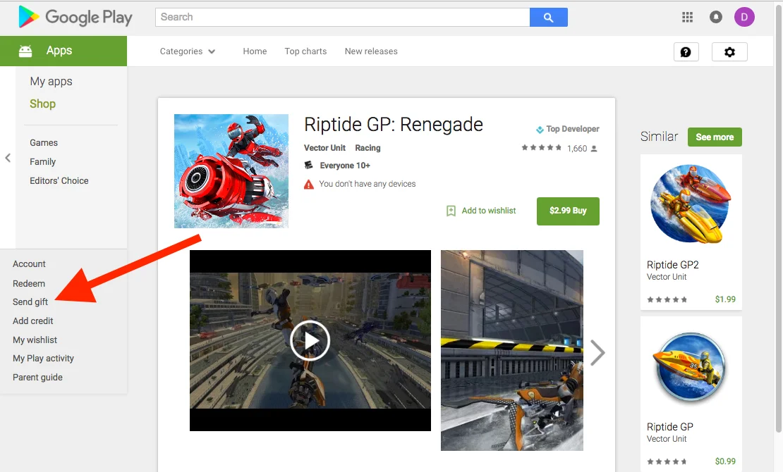 NOT for gifting apps (but you'd totally think so)(because we did and what an emotional rollercoaster that was).