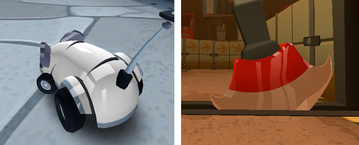 The same two cube maps in action