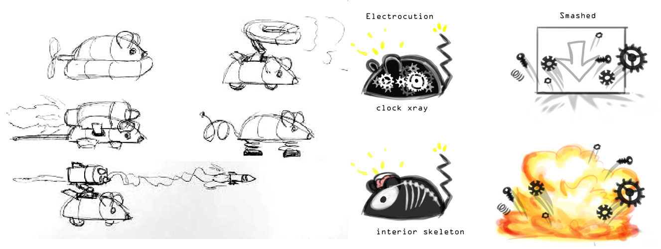 Early mouse transformation and death concept ideas