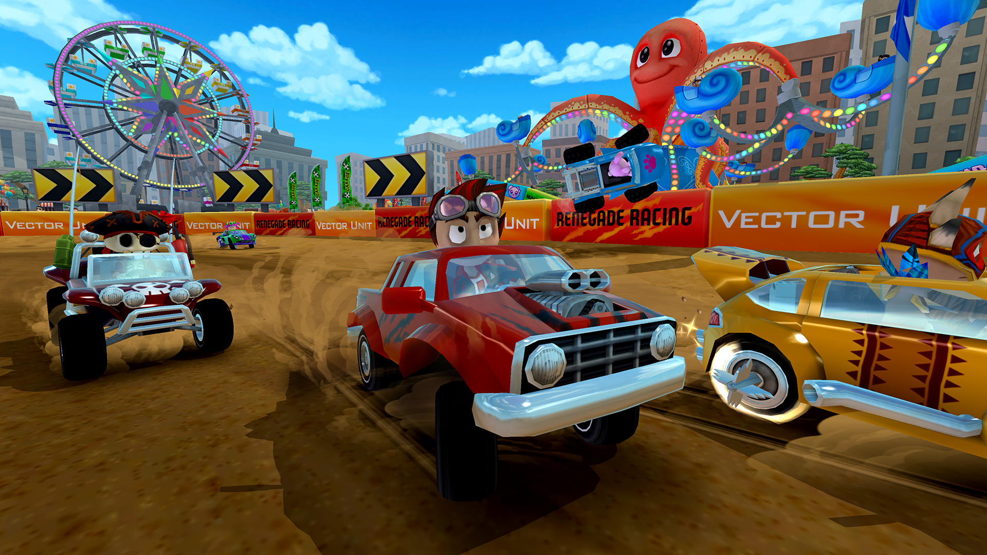 Playing Online Head-to-Head Beach Buggy Racing — Vector Unit