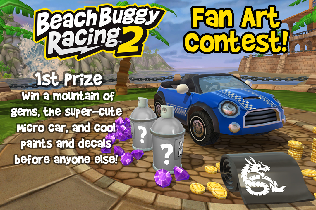 tesla beach buggy racing 2