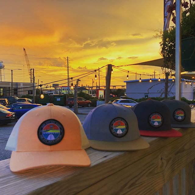 Sunset, hat set. Some fresh lids for the ladies and the gents. All locally made, locally designed, come check em out 🤙🏽🤙🏽🤙🏽#surfcitysurfschool #freshgear #hats #locallymade #yew