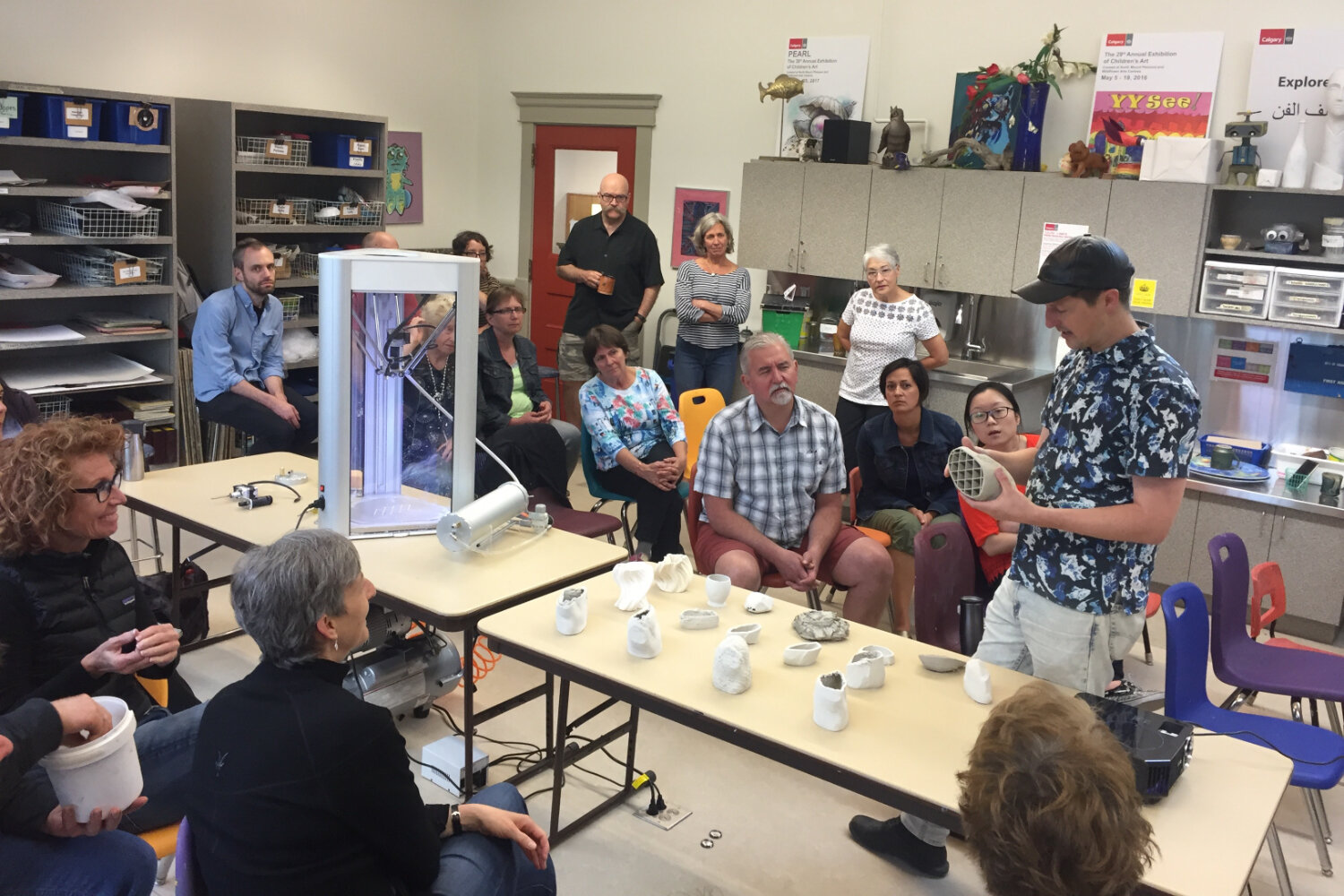  DE Lab Artist Steve Gurysh discusses the process of 3D printing ceramics that he would use to create his work  Parts per trillion . 