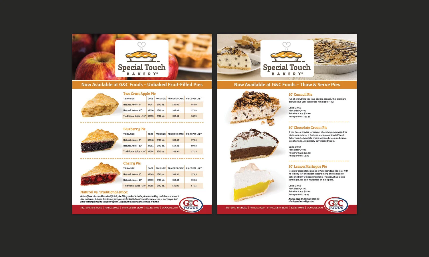Special Touch Sell Sheets