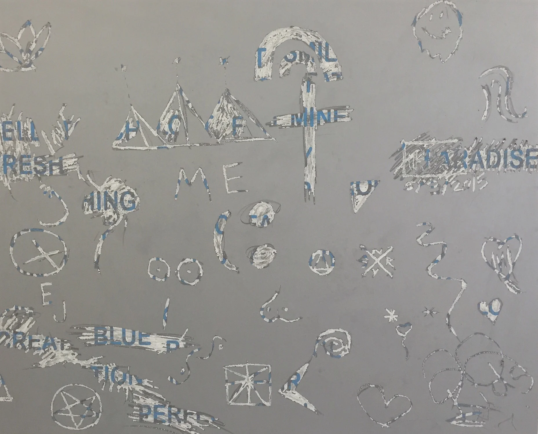 Scratch off wall